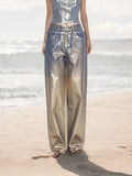 Zingj Straight Leg Jeans For The Spring 2024 New Retro Trend Wide-Leg