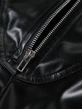Stacked Pu Leather Pants- Outfit