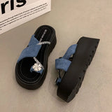 Cover Thick-Bottomed Slippers Women's Summer Wear 2025 New Height 100 With Skirt Ladies Sandals
