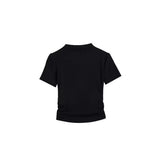 Zingj Collar Short-Sleeved T-Shirt Women's Summer 2024 New Bottom Shirt With Slim Short Student Pleated