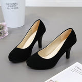 And Autumn Women's High-Heeled Single Shoes Elegant Light Tip New Patent Leather Coarse Shoes Fashion Women's Shoes OL Working