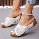 Spring And Summer New Slope And Toe Wearing Slippers Women Cool Drag Large Size Women's