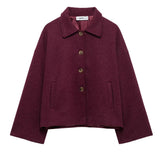 Women's Clothing Explosion Collar Button Loose