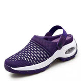 New Large-Size Mesh Women's Shoes Spring And Summer Daily Sandals One Foot And Half Drag Mother Shoes Air Cushion Women's
