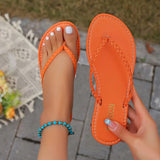 Bottom Cool Slippers Women 2025 Summer New Large-Size Braided Toe Lady Wearing