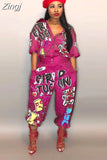 New Style Brand Fashion Hip Hop Style Women Jumpsuit Special Letter Turn Down Collar Half Sleeve Romper