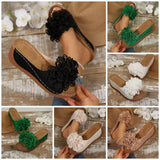Slope And Beach Slippers Summer New Fish Mouth Flowers Comfortable Outdoor Beach Beach Shoes