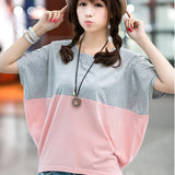 Zingj Summer Korean Version Plus Size Women's Loose Bat Shirt Student Women's Short Sleeve T-Shirt Fat Mm Summer T-Shirt
