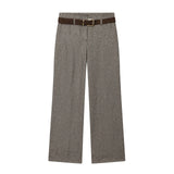 Women's Clothing INS Burst Fashion Casual Hundred With Belt Twill