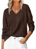 Autumn And Winter Leisure Jacket Classic Fashion Temperament Long-Sleeved V-Neck Large-Size Knitted
