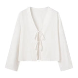 New Women's Women's Dress With Open Shirt Thin Long-Sleeved