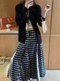 Spring And Autumn New Temperament Shows Thin Soft Silk Silk Wool Blending ~懒 Lazy Strap Hollow Knitted Open