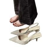 Fragrant High-Heeled Shoes Women 2025 New Summer Design Sense French Fashion Sandals Temperament Niche Single Shoes