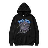 Fashion Hip Hop Print Sp5der Cobweb Hoodie Sweater Suit Men's