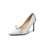 New French Temperament Sharp-Heeled High Heels Women's Autumn And Winter Wedding Shoes Small Design Single