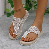Zingj Thick Bottom Set Toe Slippers Female Summer Wear Mesh Embroidery Light And Comfortable Leisure Beach