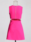 Fashion French Dress Women 2025 Spring New Temperament Flowers Splicing Sexy Style High-End Short