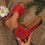 Women's Shoes Sliders In The Summer Of 2025 Women Wearing Slopes And Flowers Slippers Women's Sandals Beach