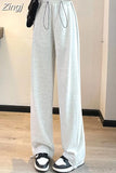 Winter Warm Sweatpants Women Fleece Trousers Solid Lose Thick Casual Pants Winter Warm Women Fleece Cotton