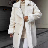 Winter New Fur Coat Collar Long Sleeves Plush