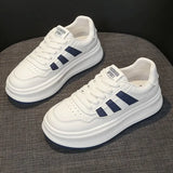 Wind Thick-Soled Shoes Women's Autumn 2025 Design Feeling Casual Women's Shoes Round Head Niche With Small White