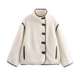 Women's Clothing Explosion Fashion Casual Loose Lamb Wool Coat Women's