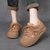 Cotton Shoes Women 2025 Winter New Thick Soles Increase Plus Velvet Warm Hair Shoes Big Head Casual