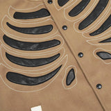 Skeleton Graphic Oversized Varsity JacketOutfit