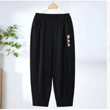 Mother Pants Summer Thin Eight-Point Pants High Waist Straight Middle-Grade Women's Trousers Loose