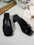 High-Heeling Slippers Women 2025 New Summer Wear Side Thick And One-Word Drag Temperament Butterfly Cold