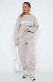 Women's Explosive Casual Fashion Letter Print Top Trousers Sports Suit