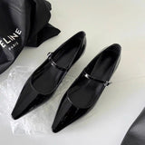 Spring And Summer New Slopes And Summer Tips Mary Jane Women's Shoes Sandal Temperament With Shallow Women's Single