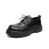 Zingj Big Head Leather Shoes Male Trend Thick British Youth Increased Casual Men's Shoes