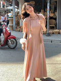Special Price Does Not Return] Xixi Summer New Sling Dress Round Collar Pure Lust Dress