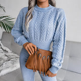 Autumn And Winter Explosion Of Knitted Umbilly Sweater Women's