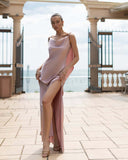 Temperament Sexy Solid Color Splicing Tie With Body Slings Long