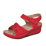 2025 Large-Size Casual Fish Mouth Sandals Roman Wind Sandals Women Wear Magic Sticky Slopes And Sports