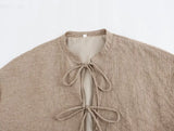 Women's Round Collar Short Jacket Jacket
