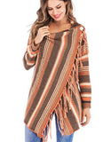 Self-Wearing Fashion Tuxedo Striped Coat Sweater
