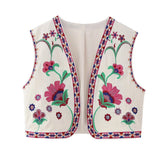 Women's Summer New External Fashion Retro Embroidery Vest