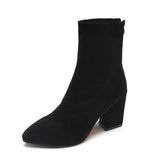 Boots Women's Spring And Autumn/Winter 2025 New Korean Version Of New Coarse Heeled High Heel High Heeled Women's