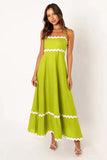 Zingj Summer New Solid Color Lace Stitching With Elegant Strapless Oversized Hem
