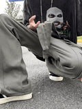 Men's Strap Detail Pocket Loose Cargo Pants- Outfit