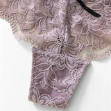 Three-Dimensional Lace T-Shirt Trousers Legs Around The Waist Delicate Embroidered Cotton Crotch Lady