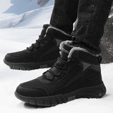 Hiking Large Snow Boots Men Plus Thick Sneakers Waterproof Cold To Keep Warm High-Tight Cotton Boots