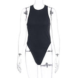 Zingj Women's Ins Clothes Color Sexy Single Sleeve Onesie Top