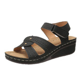 Summer New Large-Size Casual Sandals Roman Wind Women's Shoes Women's Slope