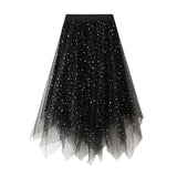 Peng Star Yarn Skirt Autumn 2025 New Korean Version Of Irregular Velvet Skirt In The Long Female