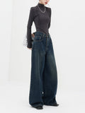 Vintage 90's Blue Wash Baggy Boyfriend JeansOutfit