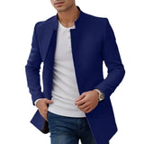 Men's Casual Men's Coat Autumn And Winter New Trend Men's Solid Color Repair This